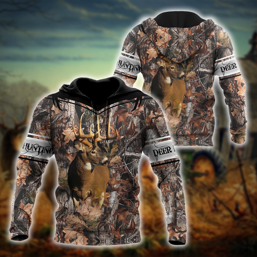 Personalized Name Hunting Camo Deer Hunter 3D Unisex Shirts