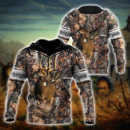Personalized Name Hunting Camo Deer Hunter 3D Unisex Shirts