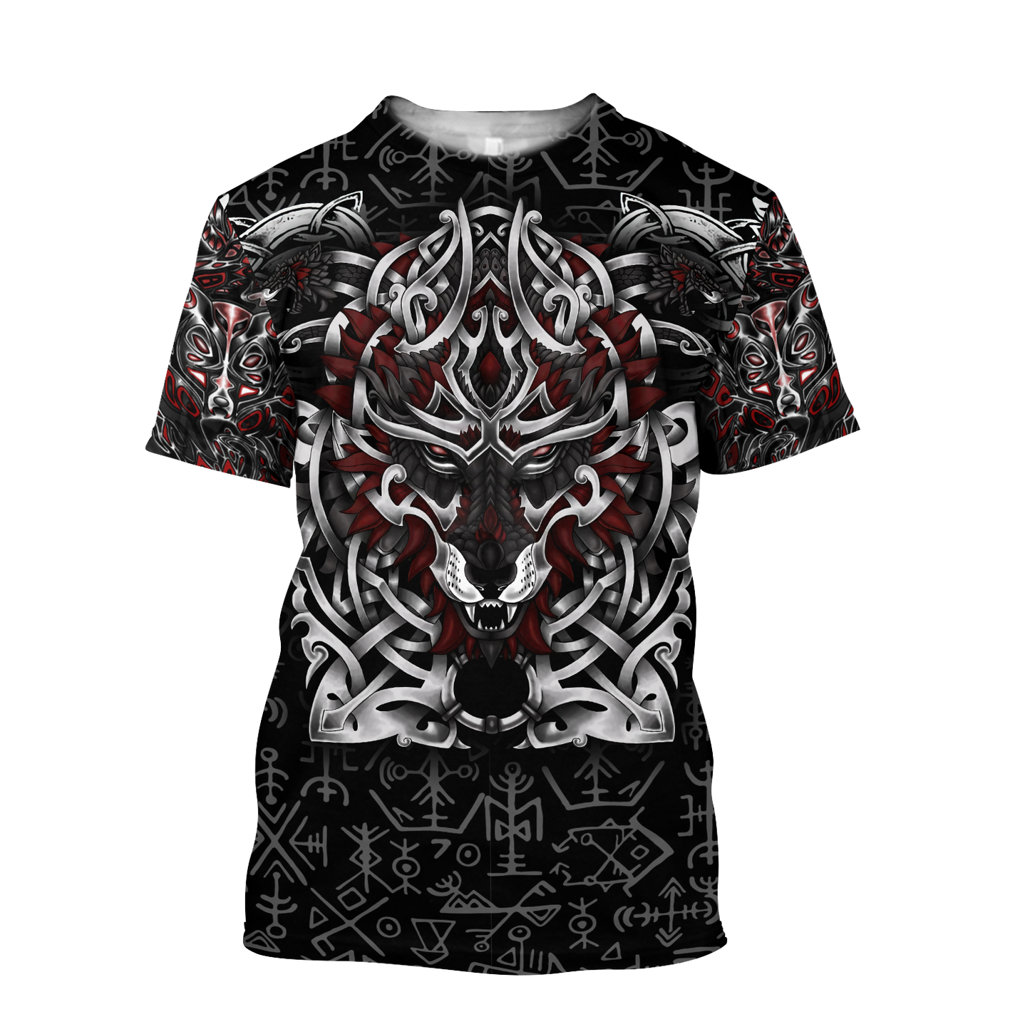 Premium Viking Fenrir Metal 3D Printed Unisex Shirts TN