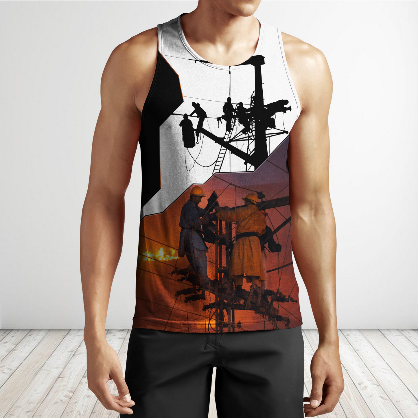 Awesome Electrician Let There Be Light Hoodie For Men MEI