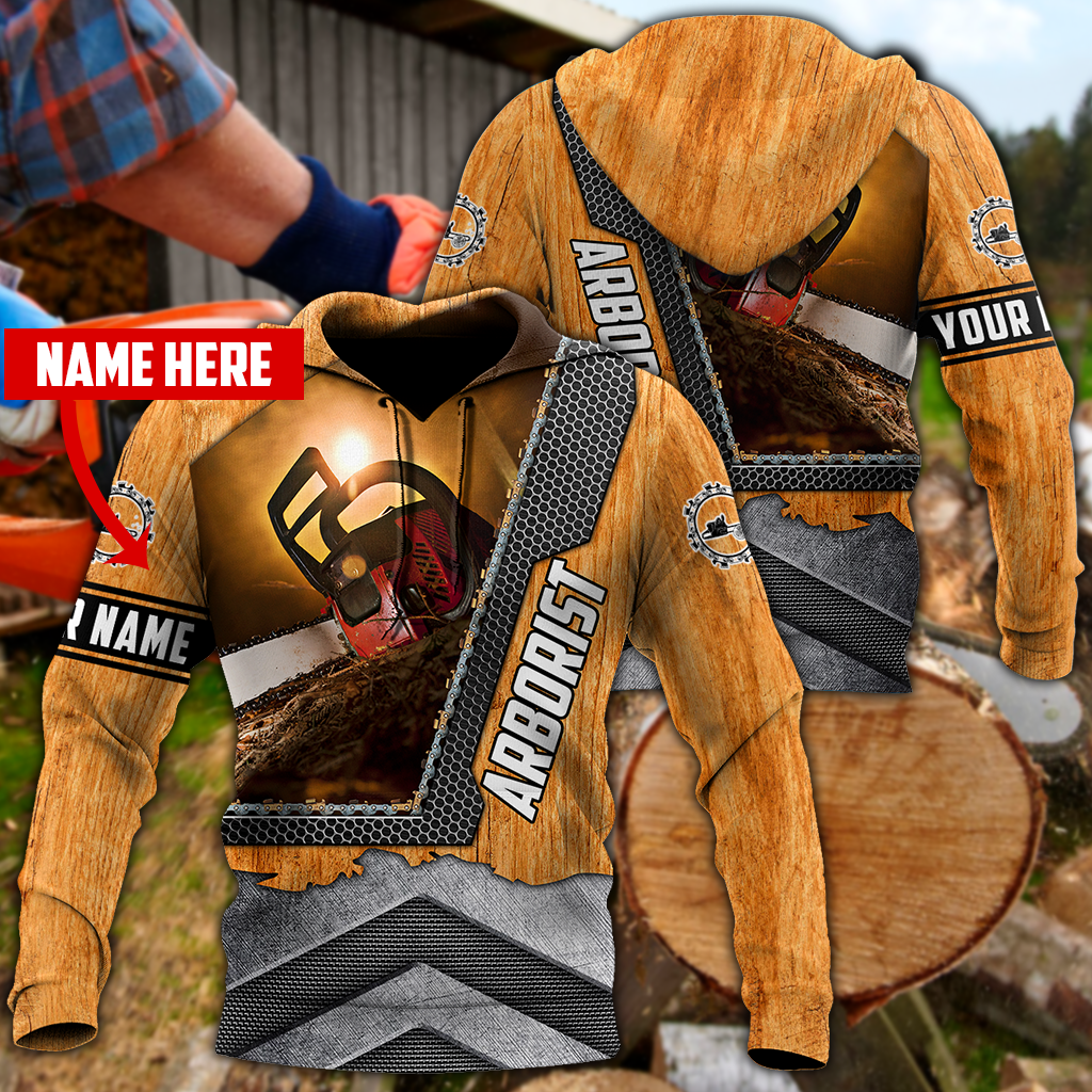 Premium Personalized Unisex All Over Printed Chainsaw Arborist Shirts MEI