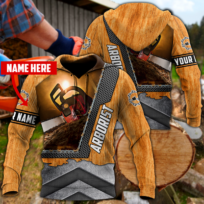 Premium Personalized Unisex All Over Printed Chainsaw Arborist Shirts MEI