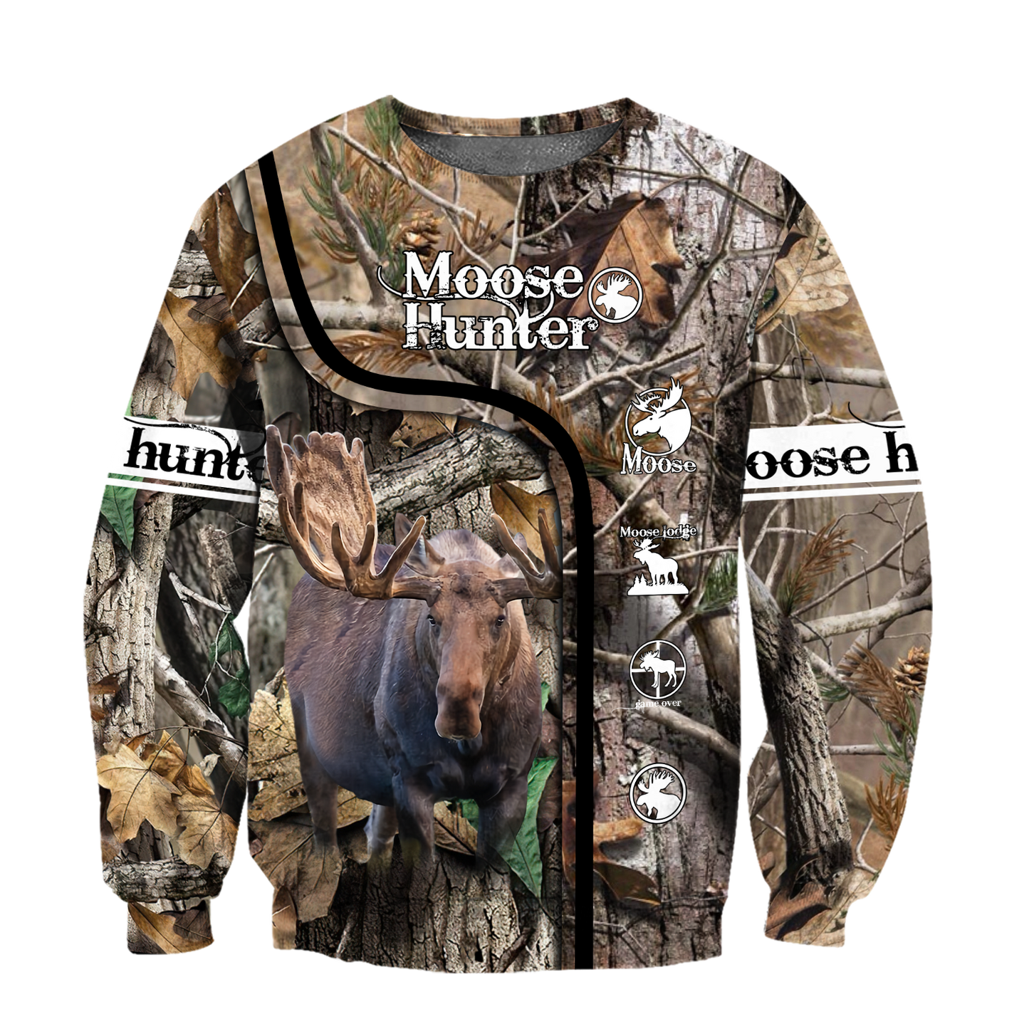 All Over Printed Beautiful Moose Hunting DD09072002-MEI
