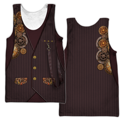 Steampunk Mechanic All Over Printed Hoodie For Men and Women TN