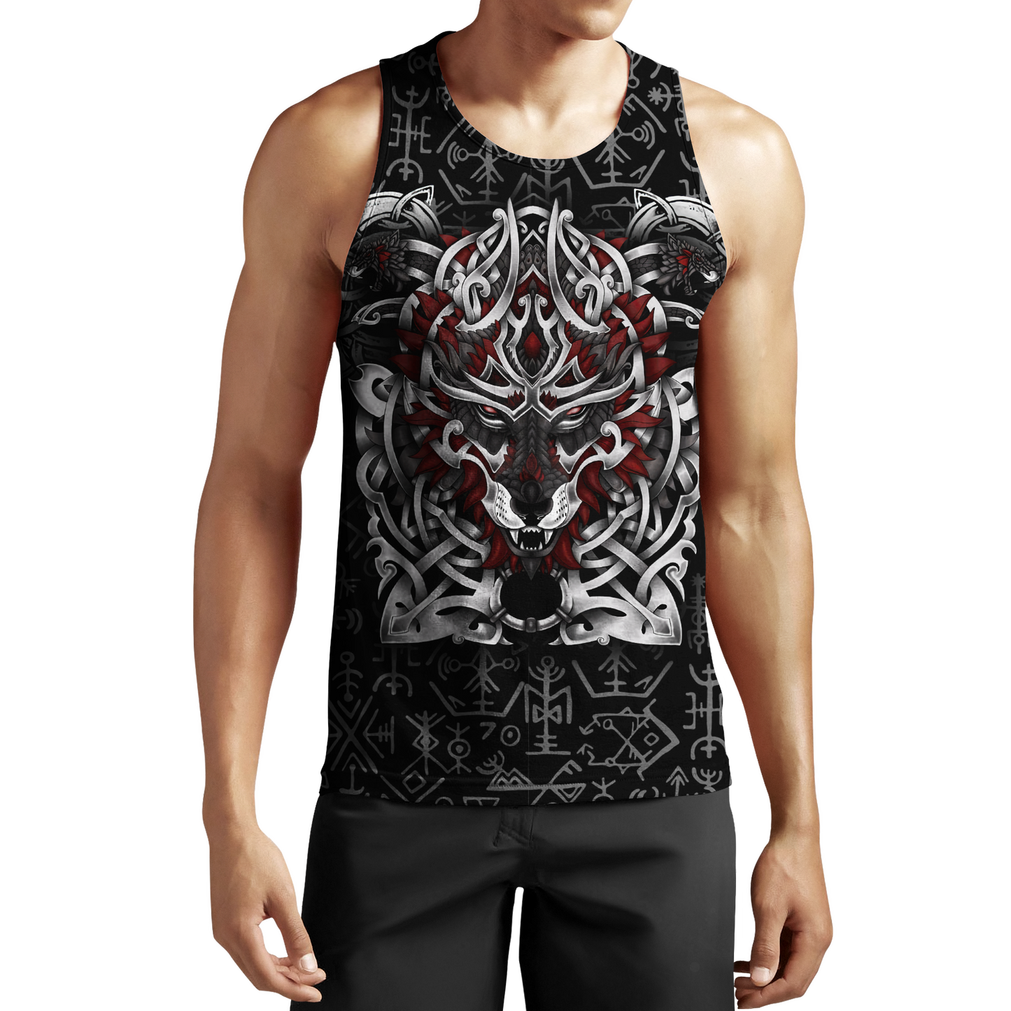 Premium Viking Fenrir Metal 3D Printed Unisex Shirts TN