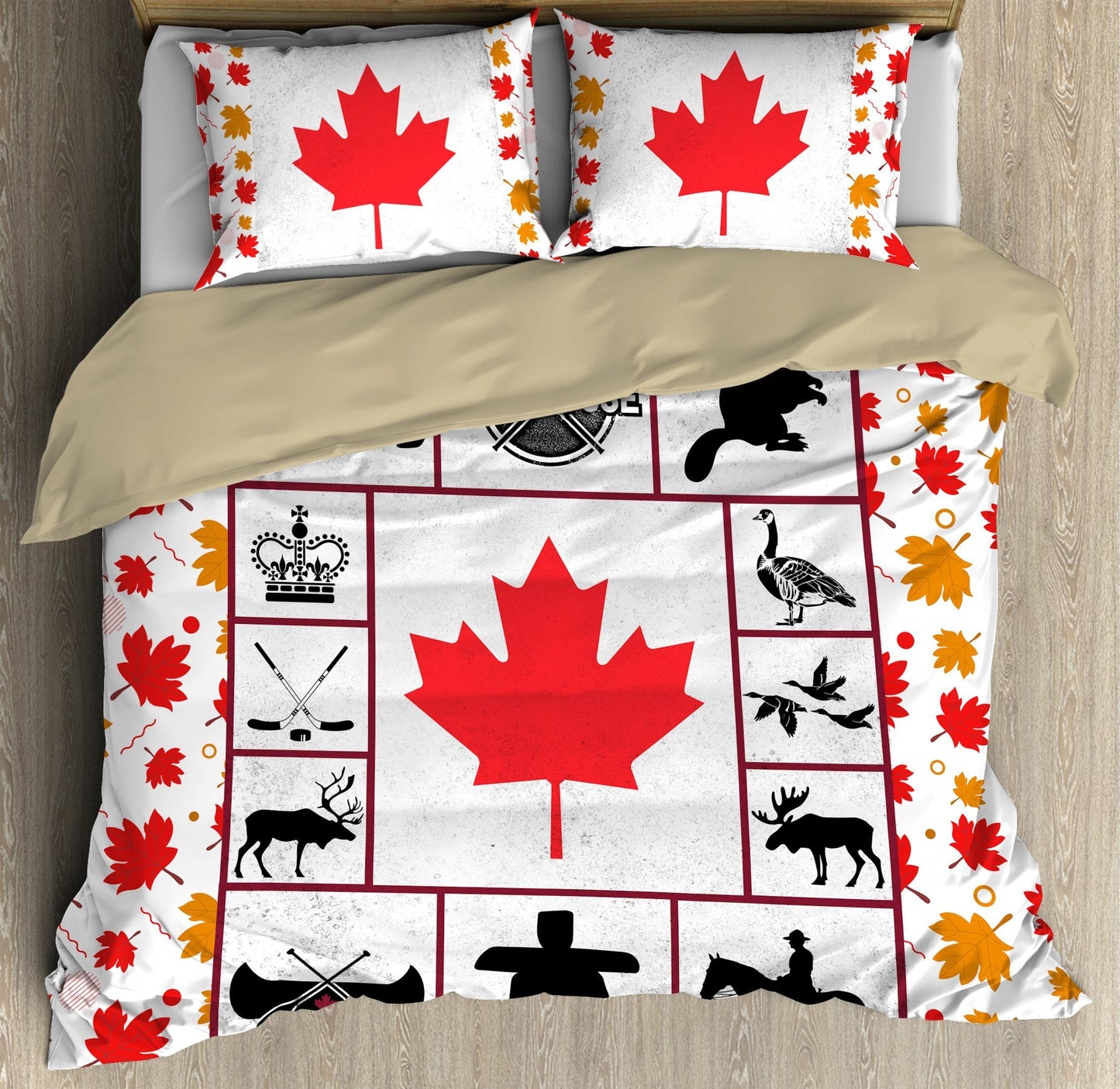 Canada Bedding Set NTN07302001-LAM-LAM-US Twin-Vibe Cosy™