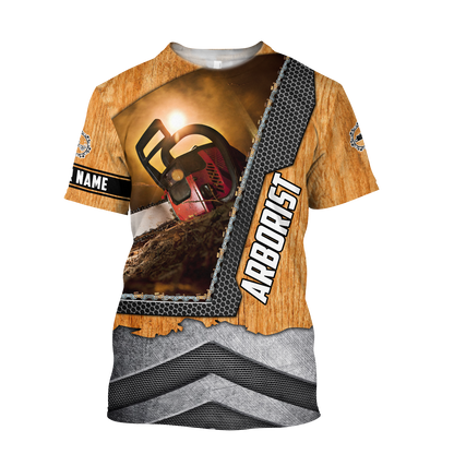 Premium Personalized Unisex All Over Printed Chainsaw Arborist Shirts MEI