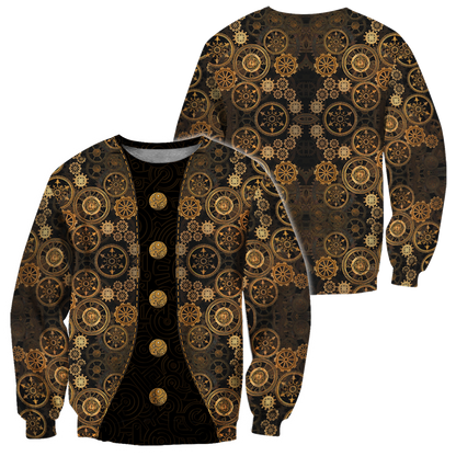Steampunk Mechanic All Over Printed Hoodie For Men and Women TN