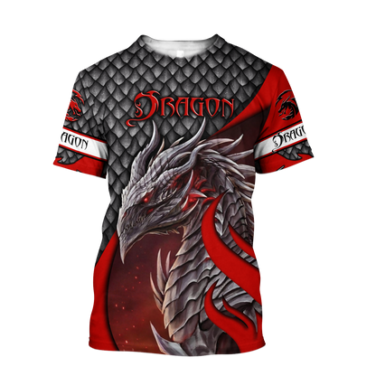 Beautiful Red Dragon Scales Hoodie MEI