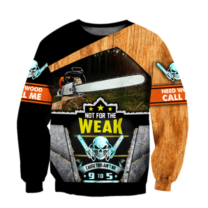 All Over Printed Chainsaw Need Wood Call Me Hoodie MEI09142006-MEI