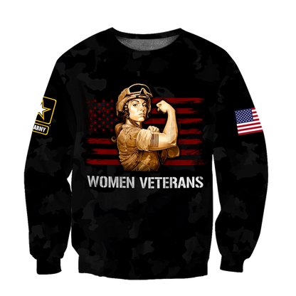 Women Veterans 3d all over printed shirts for men and women DD05232001 - Amaze Style™-Apparel