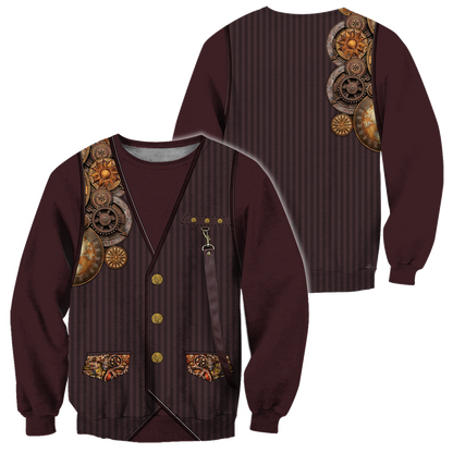 Steampunk Mechanic All Over Printed Hoodie For Men and Women TN