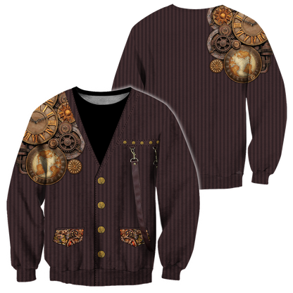 Steampunk Mechanic All Over Printed Hoodie For Men and Women TN