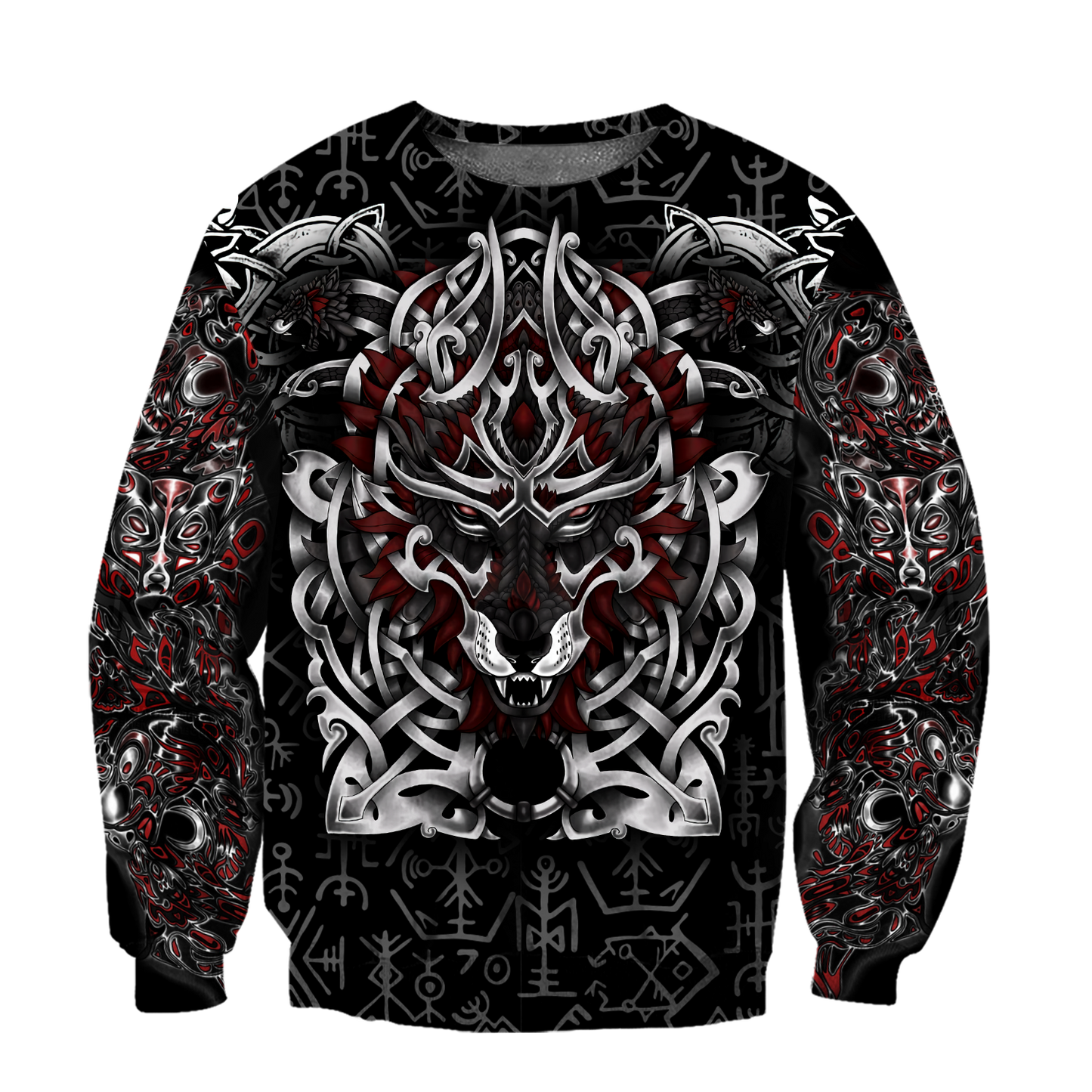 Premium Viking Fenrir Metal 3D Printed Unisex Shirts TN