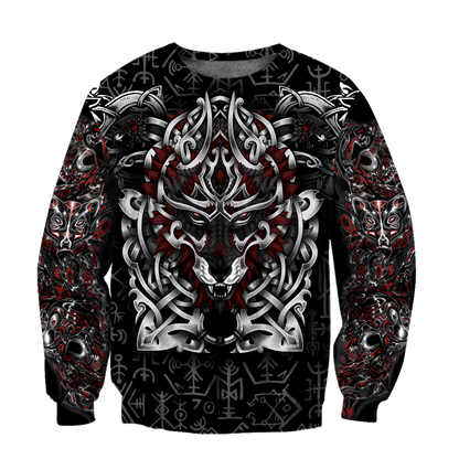 Premium Viking Fenrir Metal 3D Printed Unisex Shirts TN
