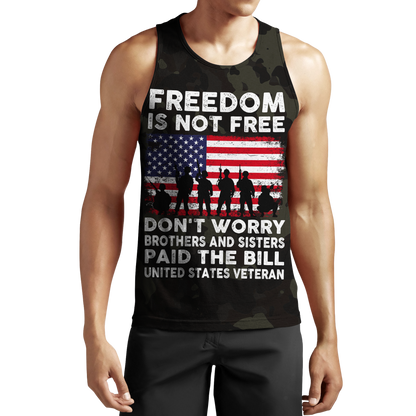 Veteran Freedom is not Free 3D all over printed shirts for men and women DD05252001 - Amaze Style™-Apparel