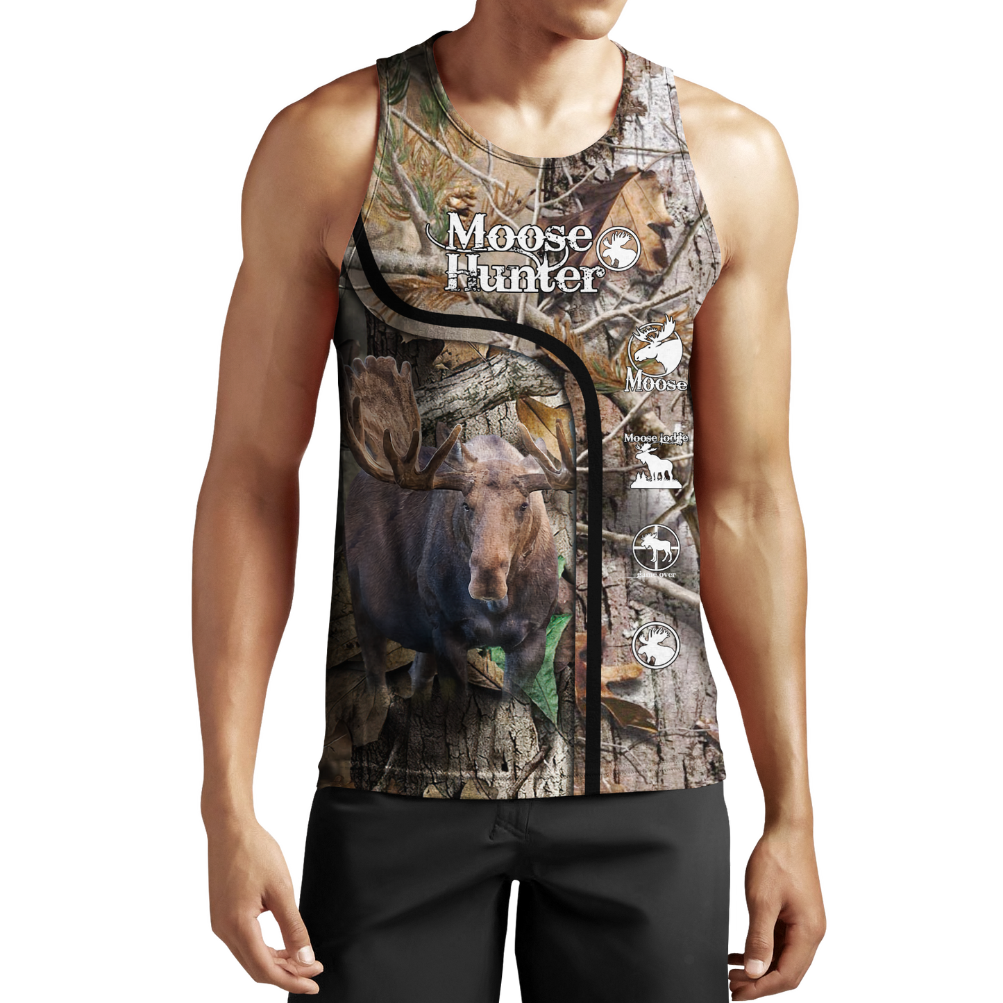 All Over Printed Beautiful Moose Hunting DD09072002-MEI