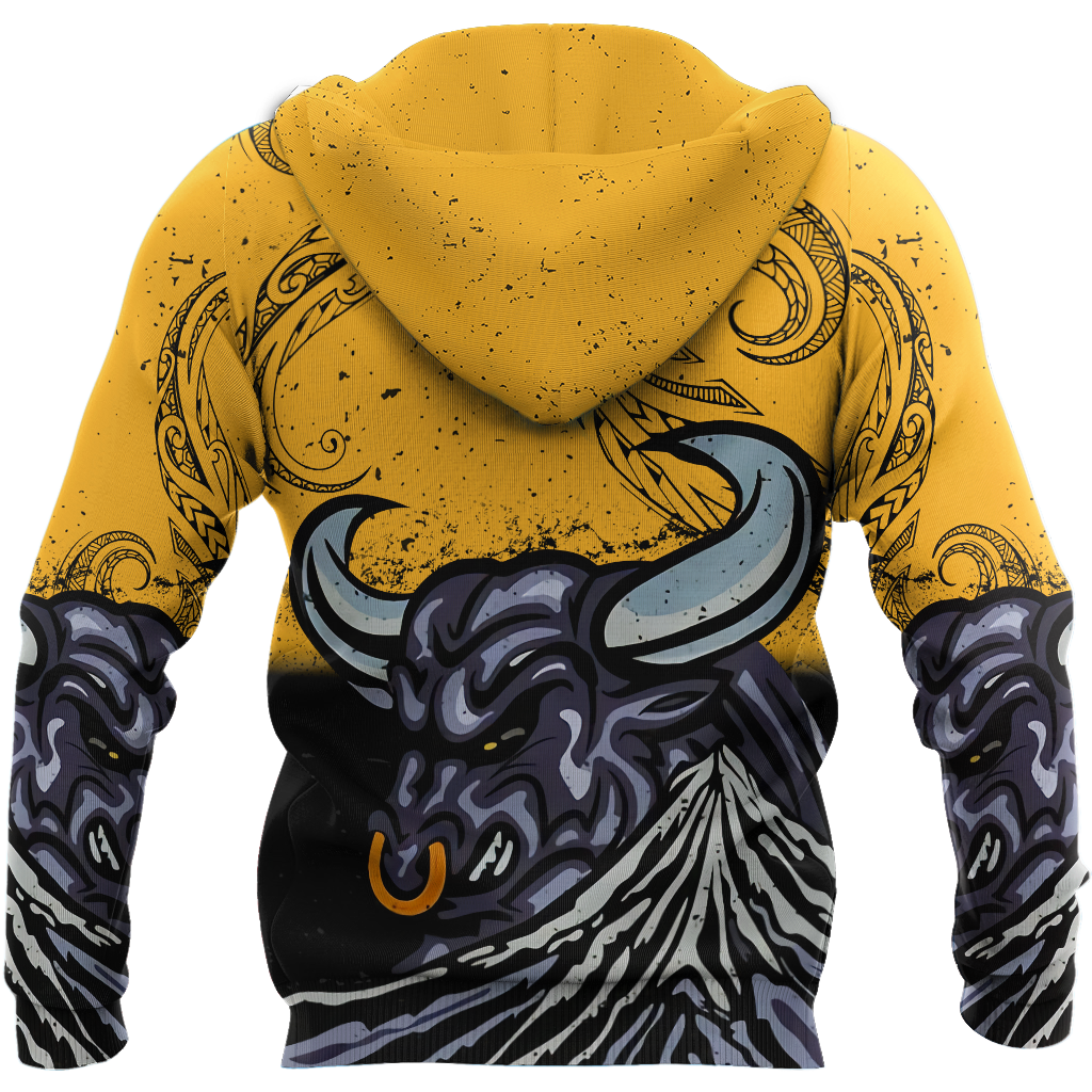 New zealand taranaki maori bull 3d all over printed shirt and short for man and women