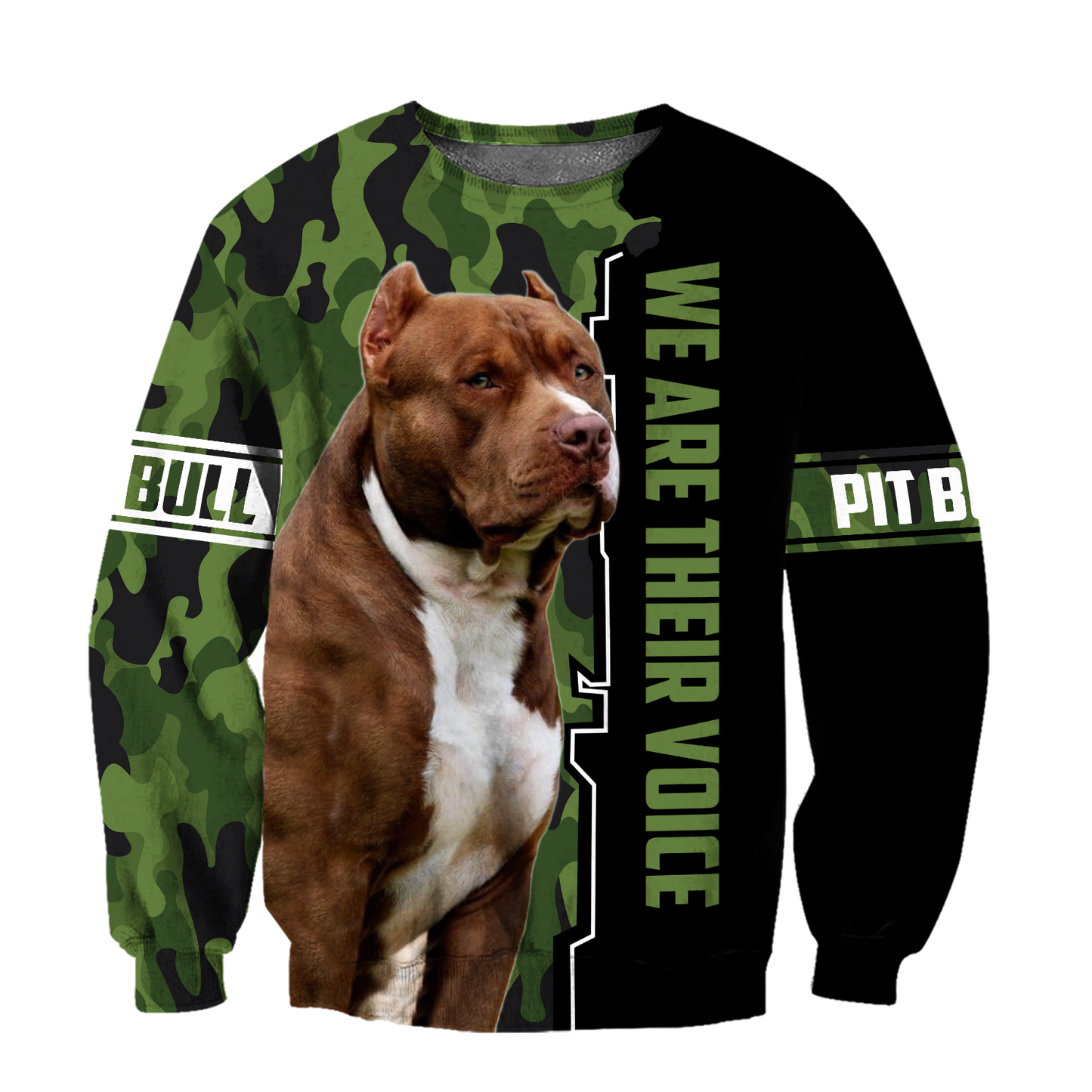 We Are Their Voice Pit Bull 3D All Over Print Hoodie DD09262002