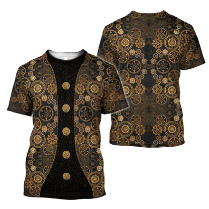 Steampunk Mechanic All Over Printed Hoodie For Men and Women TN