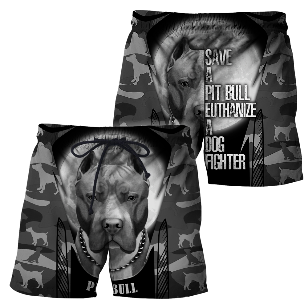 Save A Pit Bull Euthanize A Dog Fighter Hoodie Shirt for Men and Women DD10082005
