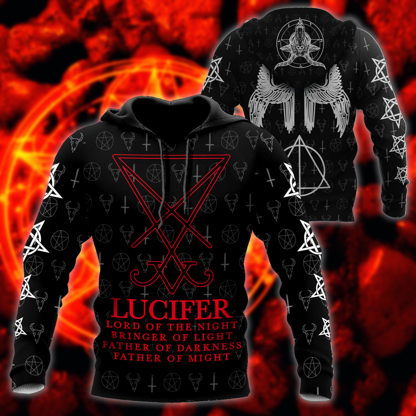 Lucifer 3D All Over Printed Hoodie DD06062001