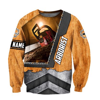 Premium Personalized Unisex All Over Printed Chainsaw Arborist Shirts MEI