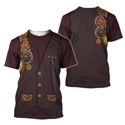 Steampunk Mechanic All Over Printed Hoodie For Men and Women TN