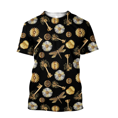 Mechanic Steampunk All Over Printed Hoodie For Men and Women TN