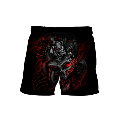 Amazing Red Dragon Skull Hoodie For Men And Women MEI