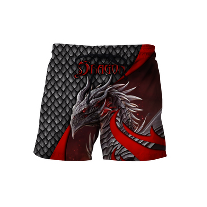 Beautiful Red Dragon Scales Hoodie MEI