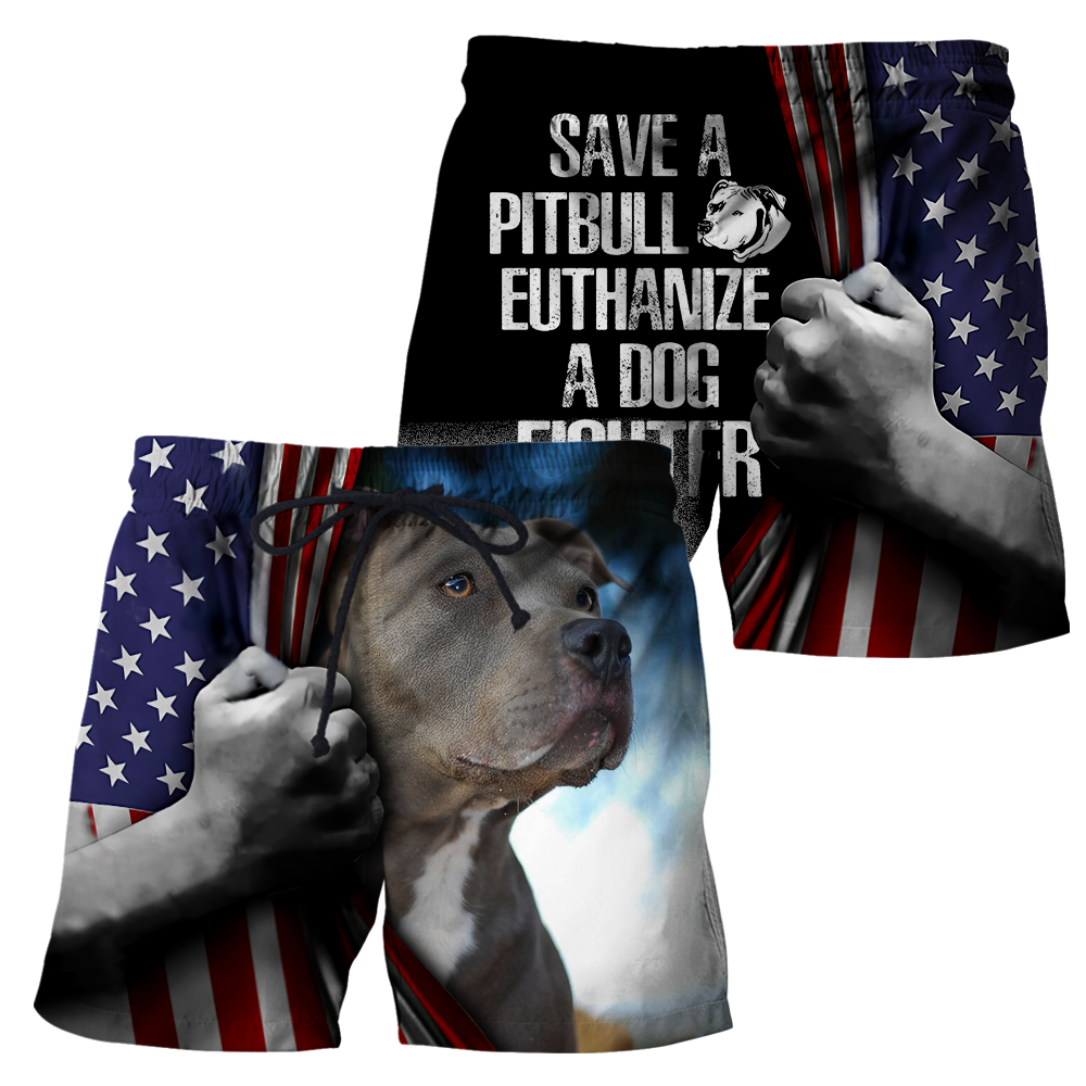 Save A Pit Bull Euthanize A Dog Fighter 3D All Over Print Hoodie DD09212003