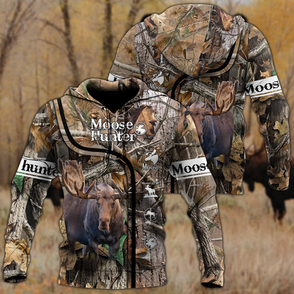 All Over Printed Beautiful Moose Hunting DD09072002-MEI
