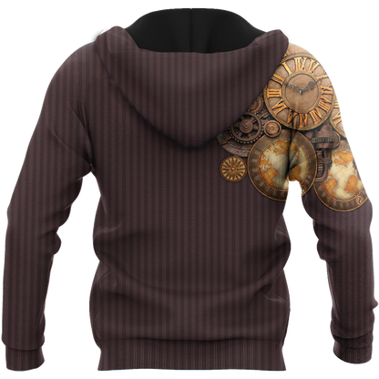 Steampunk Mechanic All Over Printed Hoodie For Men and Women TN