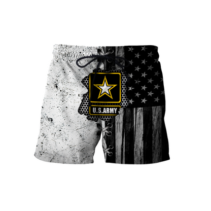 Veteran US Army in my heart 3D shirts for men and women BW Proud Military