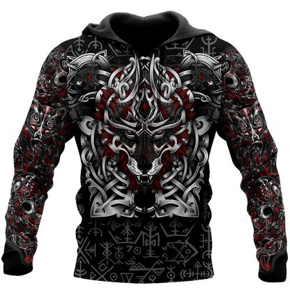 Premium Viking Fenrir Metal 3D Printed Unisex Shirts TN