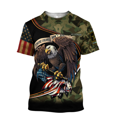 US Veteran Camo 3d all over printed shirts for men and women Proud Military