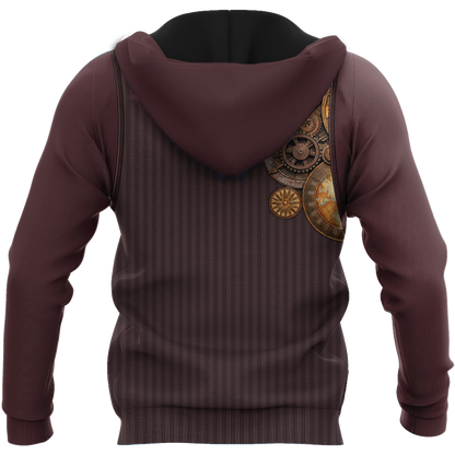 Steampunk Mechanic All Over Printed Hoodie For Men and Women TN