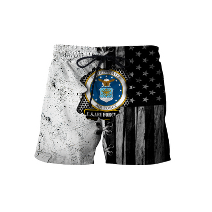 Veteran US Air Force in my heart 3D shirts for men and women BW Proud Military