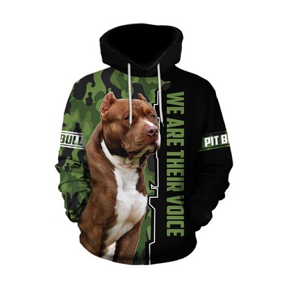 We Are Their Voice Pit Bull Combo Hoodie + Legging DD09262002