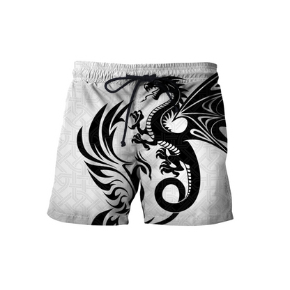 White Dragon And Phoenix 3D Hoodie Shirt For Men And Women