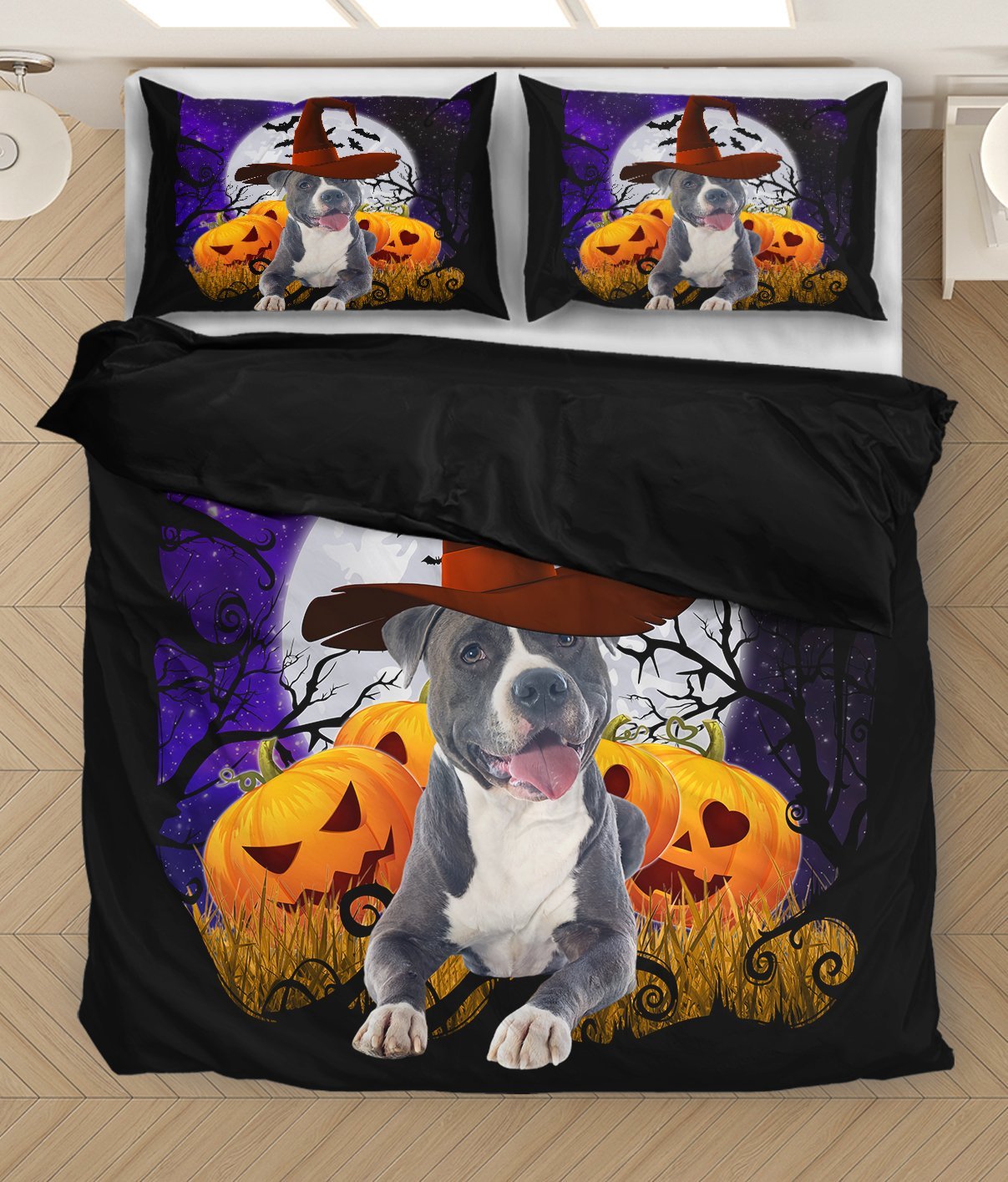 Love Pit Bull Halloween Bedding DD08192002