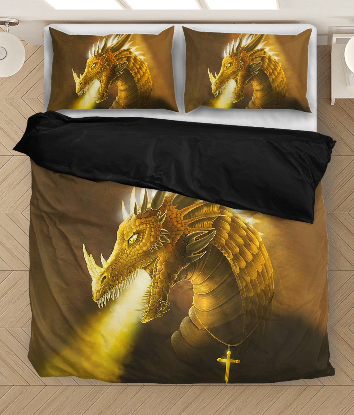 Fire Dragon 3D Bedding Set