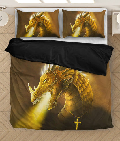 Fire Dragon 3D Bedding Set