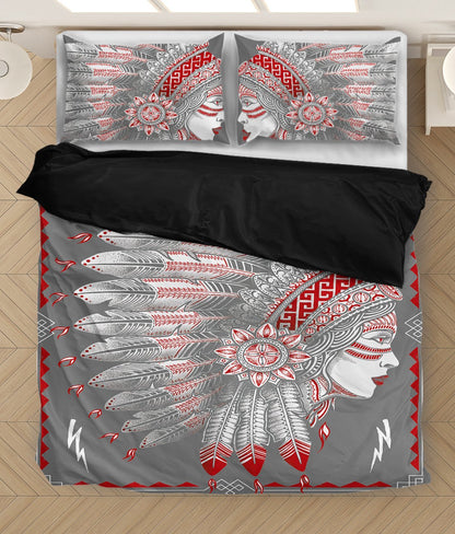 Native Girl Potrait Bedding Set