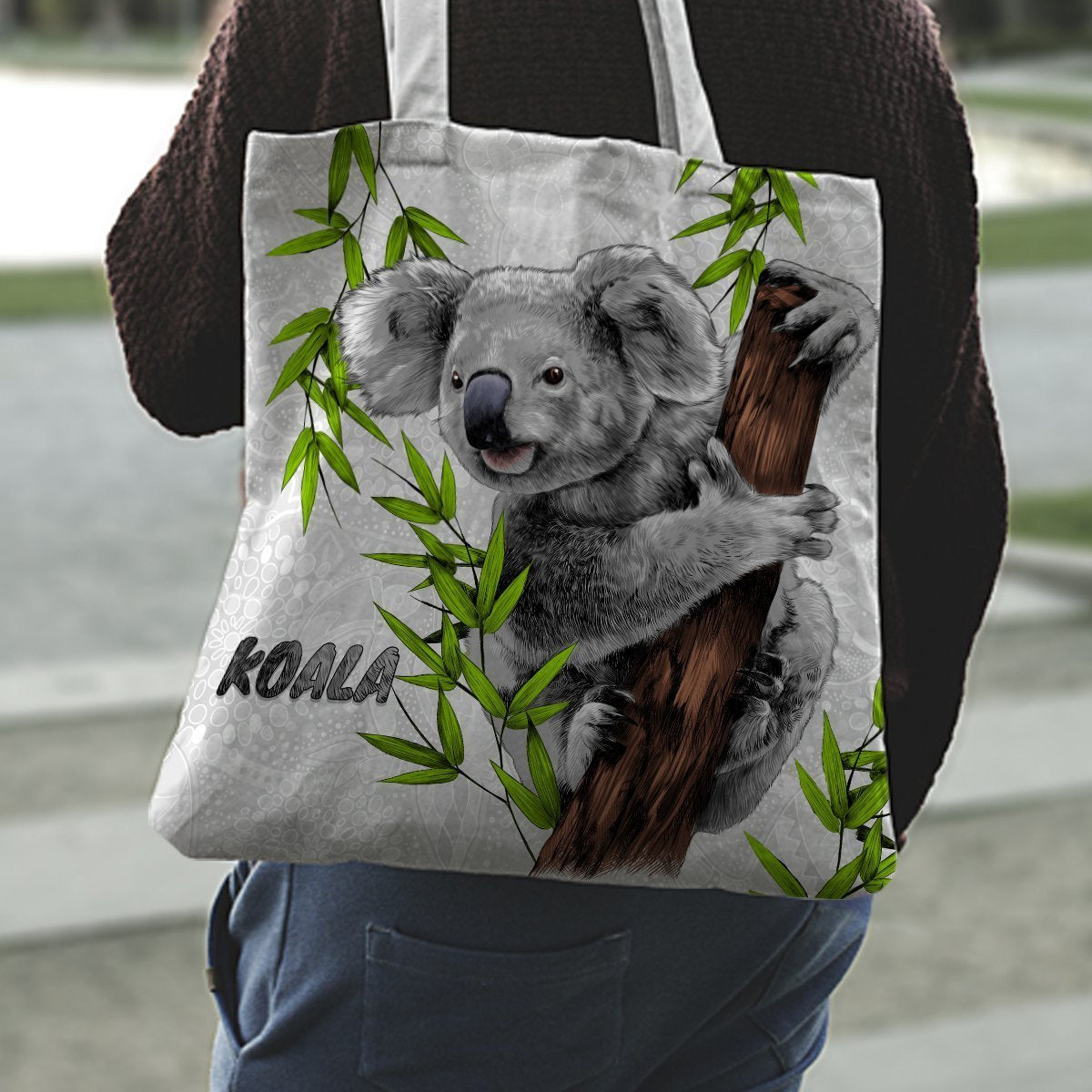 Koala Shopping Bags (Polyester fabric) NN6 - Amaze Style™-TOTE BAGS