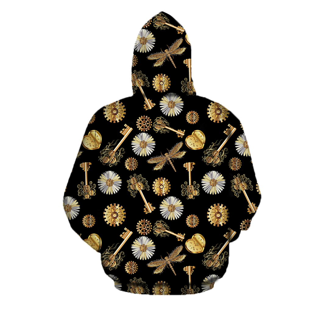 Mechanic Steampunk All Over Printed Hoodie For Men and Women TN
