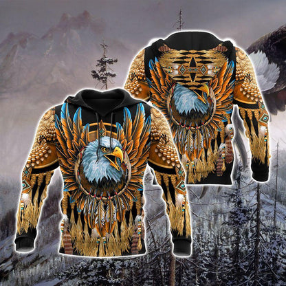 Eagle Dreamcatcher Native American Hoodie 3D All Over Printed Shirts VP11092001-LAM