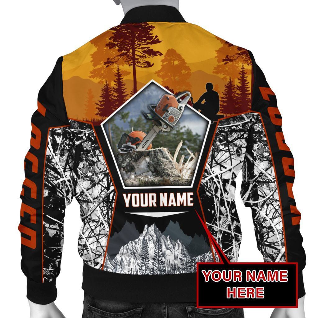 Logger Woodworking Custom Name 3D Full Printing - Amaze Style™-Apparel