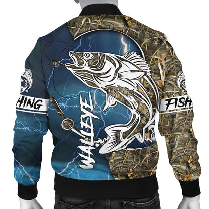 HC Walleye fishing gear shirt blue TR191102 - Amaze Style™-Apparel